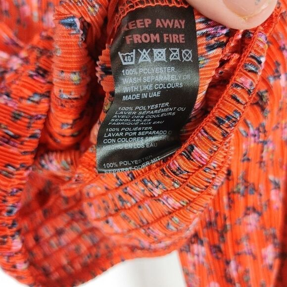 Urban Outfitters Women's Red Dainty Floral Print S - Picture 7 of 10